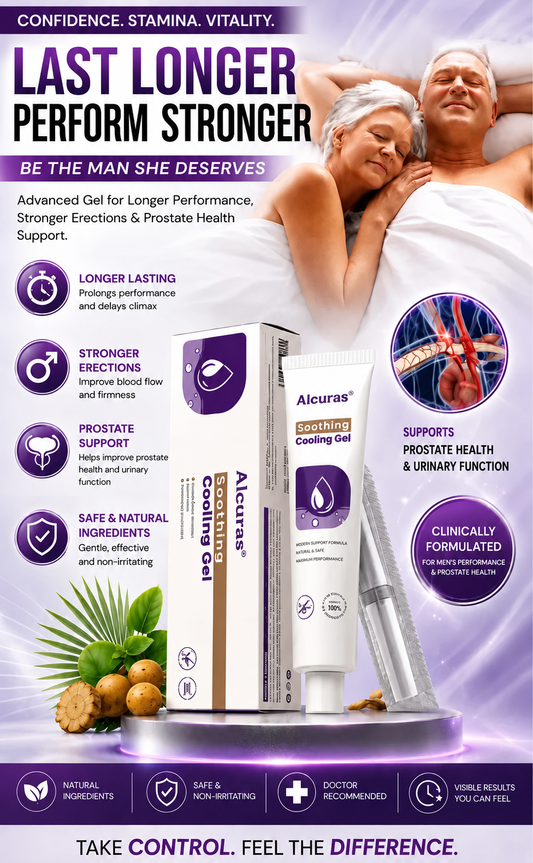 ( pack of 2 )Alcuras® Men's health instant erection care gel Male Enhancement Cream for Men, Daily Energy & Vitality Support, Fast-Long-Lasting Comfort