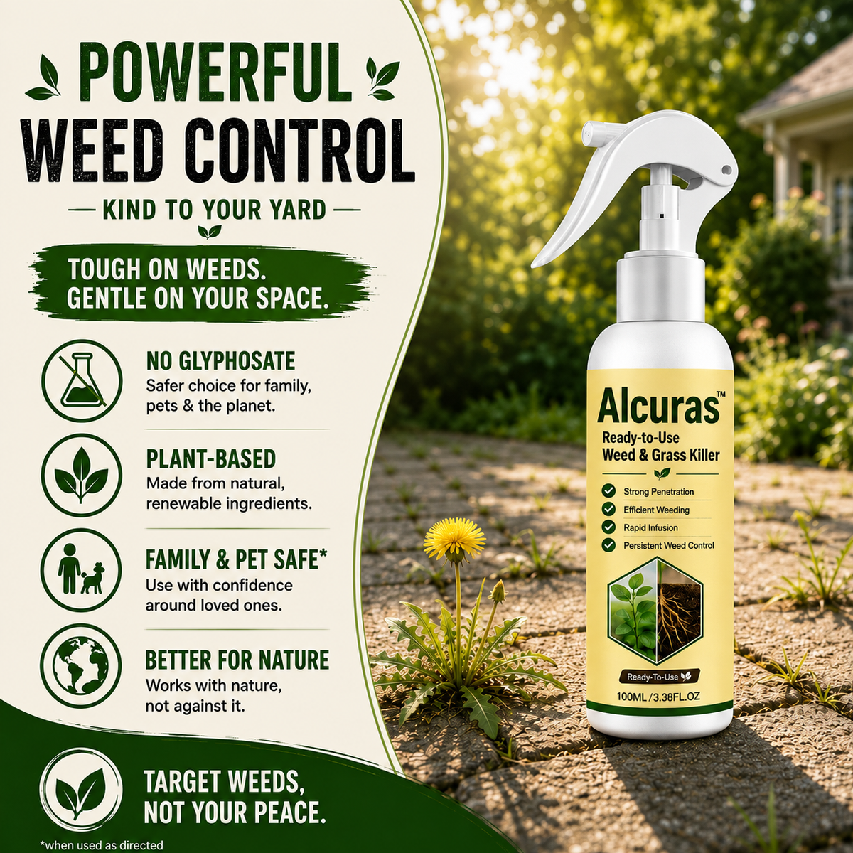 🏆 New Upgrade | Alcuras™ Ready-to-Use Weed & Grass Killer