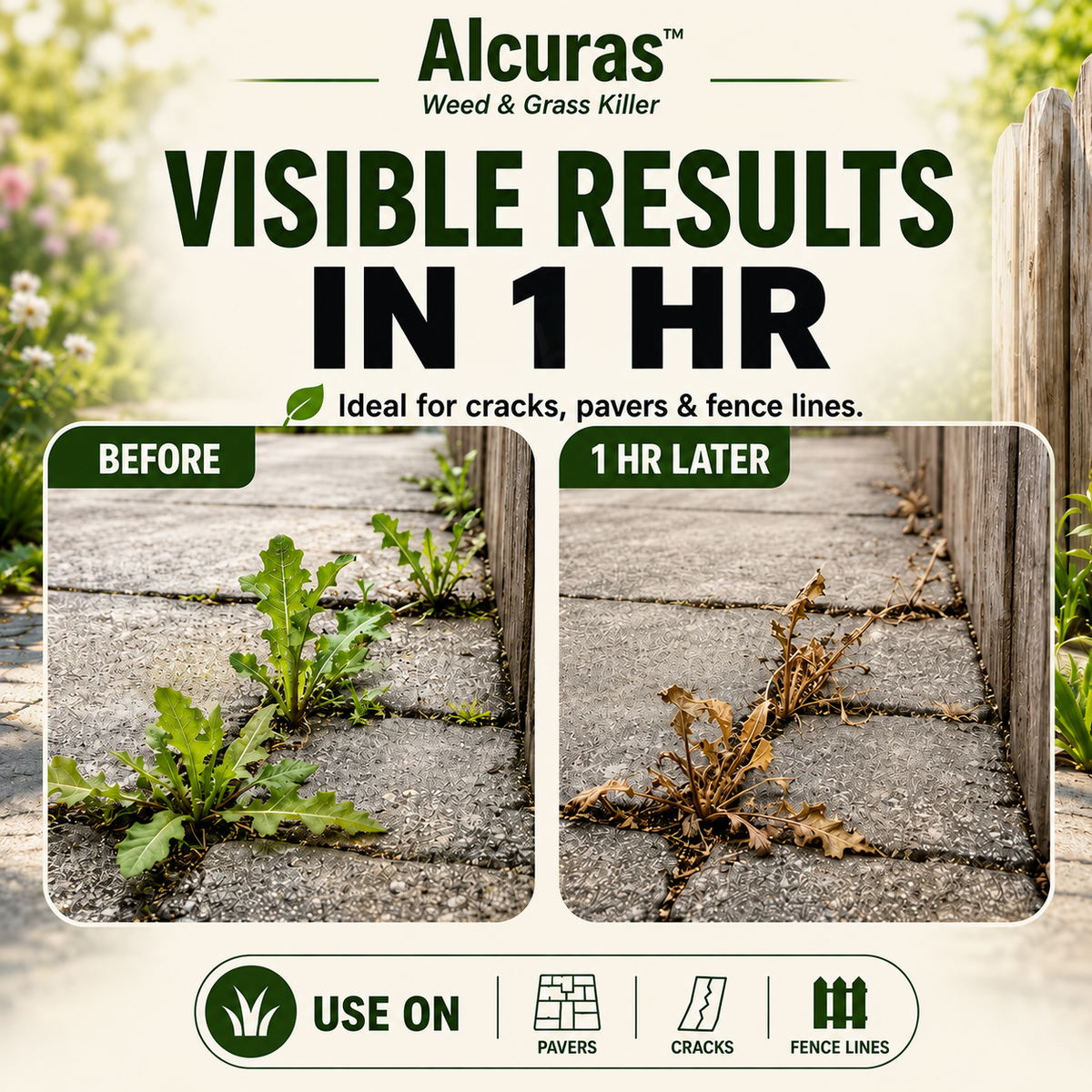 🏆 New Upgrade | Alcuras™ Ready-to-Use Weed & Grass Killer
