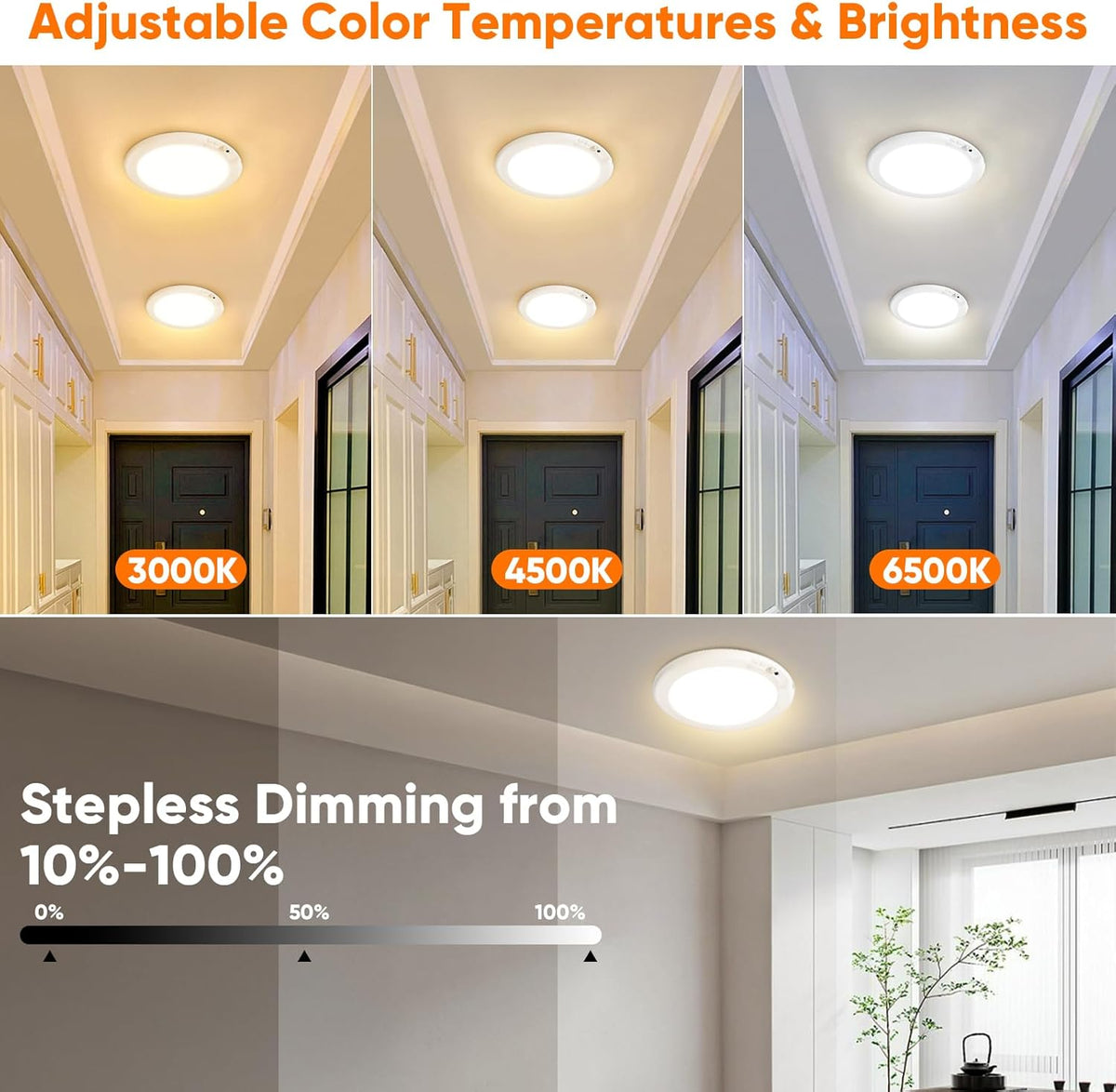 💡 Limited-Time Sale - Rechargeable Magnetic Wireless Motion Sensor Ceiling Light with Remote