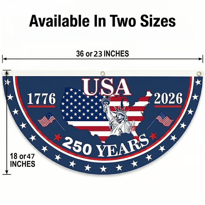 🎉 250th Anniversary Commemorative Banner – Durable, Fade-Resistant Celebration Flag