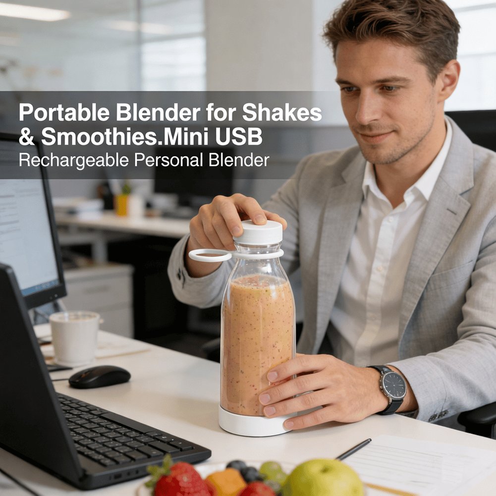 🥤 Compact Personal Blender – On-the-Go Juice & Smoothie Maker